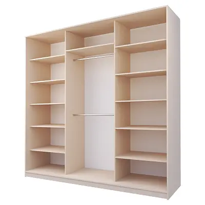 картинка Шкаф-купе 3-х дверный МАКС с зеркалом по центру от магазина КУПИ КУПЕ